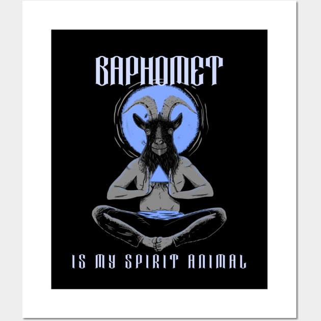 Baphomet Is My Spirit Animal Wall Art by dflynndesigns